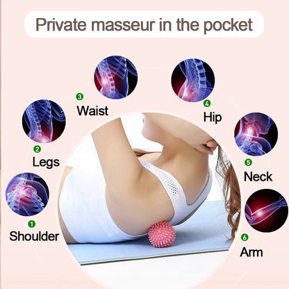 Foot massage ball with spikes pilates yoga Sports Fitness Muscle Relaxation  massage ball plantar fasciitis therapy ball AMQ001