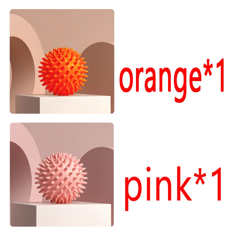 Foot massage ball with spikes pilates yoga Sports Fitness Muscle Relaxation  massage ball plantar fasciitis therapy ball AMQ001