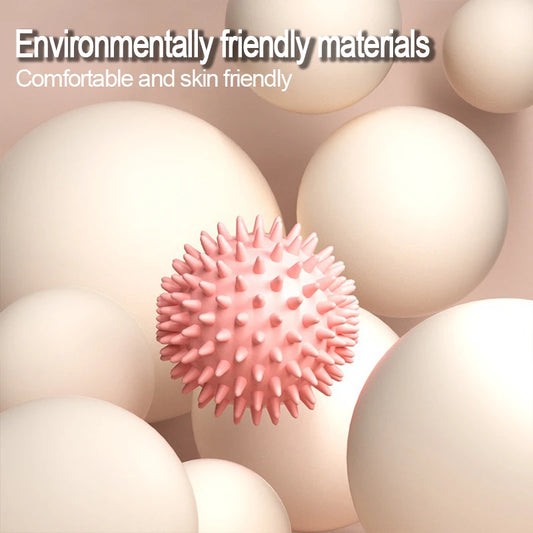 Foot massage ball with spikes pilates yoga Sports Fitness Muscle Relaxation  massage ball plantar fasciitis therapy ball AMQ001