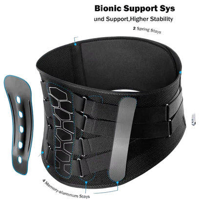 Adjustable Lower Back Support Brace For Pain Relief,Sciatica & Posture